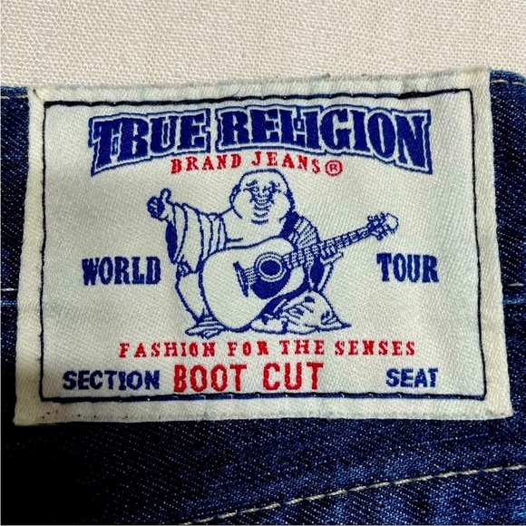 Men's True Religion Dark Wash Bootcut Jeans - Picture 4 of 10